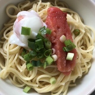 明太子温玉パスタ